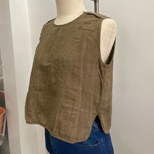 7115 by SZEKI Shell Tank Top Linen